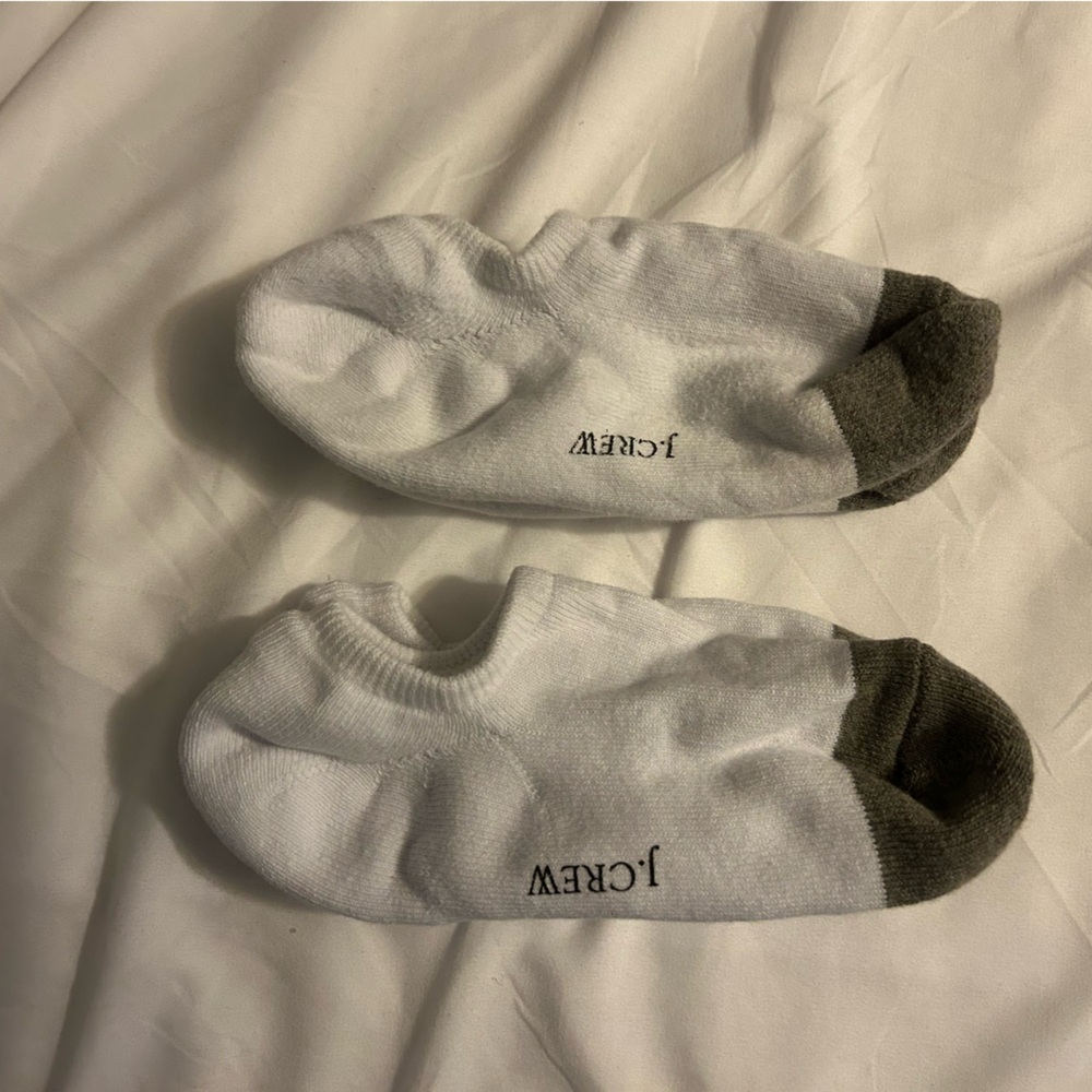 NWOT 3 pairs J.Crew Woman’s White and Grey Casual Socks